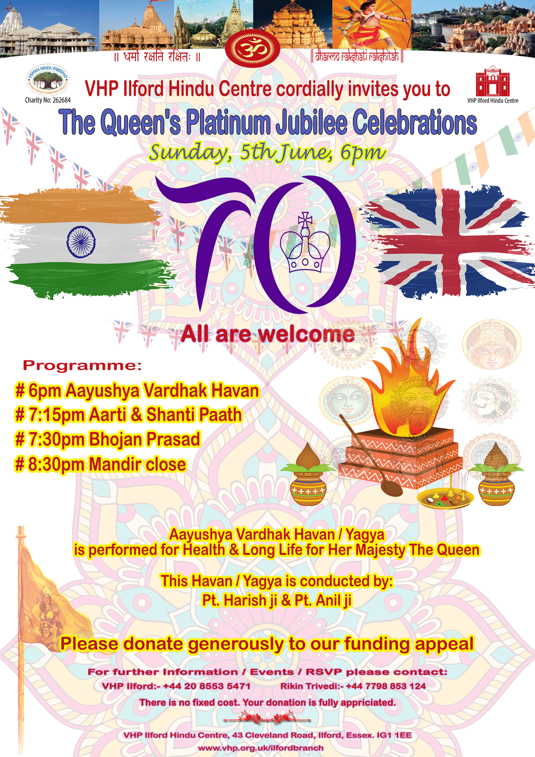 VHP Ilford Platinum Jubilee Celebrations